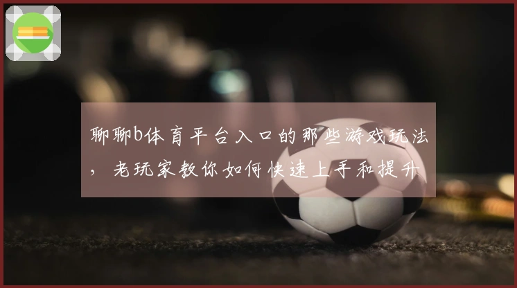 聊聊b体育平台入口的那些游戏玩法，老玩家教你如何快速上手和提升技巧